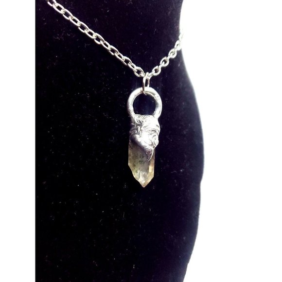 Green ghost quartz Necklace phantom quartz necklace - Picture 11 of 12